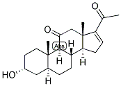 16,(5-ALPHA)-PREGNEN-3-ALPHA-OL-11,20-DIONE Struktur