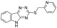 3-(2-PYRIDYLMETHYLTHIO)-1,2,4-TRIAZINO[5,6-B]INDOLE Struktur