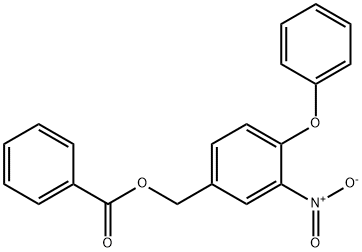 3-NITRO-4-PHENOXYBENZYL BENZENECARBOXYLATE Struktur