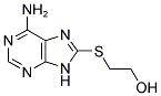 2-(6-AMINO-9H-PURIN-8-YLSULFANYL)-ETHANOL Struktur