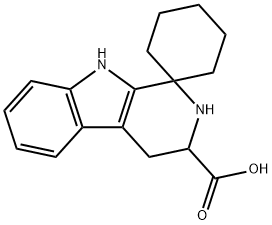 3',4'-DIHYDRO-SPIRO[CYCLOHEXANE-1,1'(2'H)-PYRIDO[3,4-B]INDOLE]-3'-CARBOXYLIC ACID Struktur