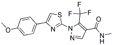 1-[4-(4-METHOXYPHENYL)-1,3-THIAZOL-2-YL]-N-METHYL-5-(TRIFLUOROMETHYL)-1H-PYRAZOLE-4-CARBOXAMIDE Struktur