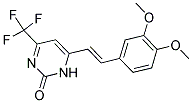 6-[(E)-2-(3,4-DIMETHOXYPHENYL)VINYL]-4-(TRIFLUOROMETHYL)PYRIMIDIN-2(1H)-ONE Struktur