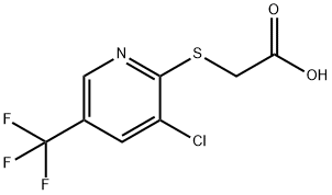 2-(3-CHLORO-5-(TRIFLUOROMETHYL)-2-PYRIDYLTHIO)ACETIC ACID Struktur