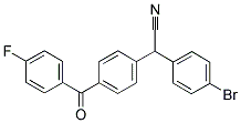 2-(4-BROMOPHENYL)-2-[4-(4-FLUOROBENZOYL)PHENYL]ACETONITRILE Struktur