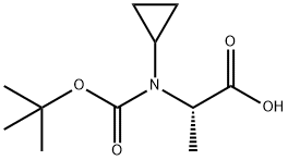 BOC-BETA-CYCLOPROPYL-L-ALANINE Struktur