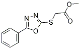 METHYL [(5-PHENYL-1,3,4-OXADIAZOL-2-YL)SULFANYL]ACETATE Struktur