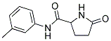 5-OXO-PYRROLIDINE-2-CARBOXYLIC ACID M-TOLYLAMIDE Struktur