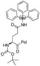 BOC-GLN(TRT)-MERRIFIELD RESIN Struktur