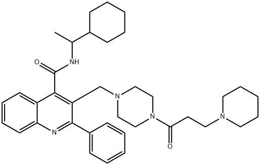 2-PIPERAZIN-1-YL-QUINOLINE-4-CARBOXYLIC ACID Struktur