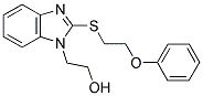 2-(2-[(2-PHENOXYETHYL)THIO]-1H-BENZIMIDAZOL-1-YL)ETHANOL Struktur