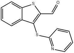 3-(2-PYRIDINYLSULFANYL)-1-BENZOTHIOPHENE-2-CARBALDEHYDE Struktur