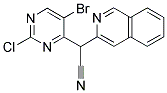 2-(5-BROMO-2-CHLOROPYRIMIDIN-4-YL)-2-(3-ISOQUINOLYL)ACETONITRILE Struktur