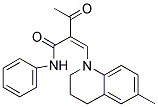 2-ACETYL-3-(6-METHYL(1,2,3,4-TETRAHYDROQUINOLYL))-N-PHENYLPROP-2-ENAMIDE Struktur