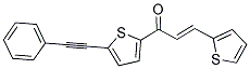 1-[5-(2-PHENYLETH-1-YNYL)-2-THIENYL]-3-(2-THIENYL)PROP-2-EN-1-ONE Struktur