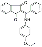 2-(((4-ETHOXYPHENYL)AMINO)PHENYLMETHYLENE)INDANE-1,3-DIONE Struktur