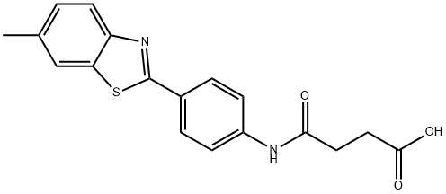 N-[4-(6-METHYL-BENZOTHIAZOL-2-YL)-PHENYL]-SUCCINAMIC ACID Struktur