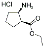 ETHYL CIS-2-AMINO-1-CYCLOPENTANE CARBOXYLATE HYDROCHLORIDE Struktur