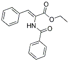 2-BENZOYLAMINO-3-PHENYL-ACRYLIC ACID ETHYL ESTER Struktur