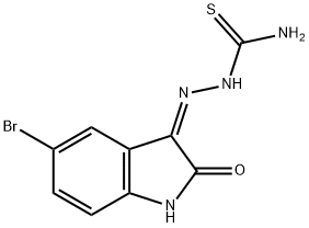 5-BROMOISATIN, 3-THIOSEMICARBAZIDE Struktur