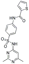 N-(4-(((2,6-DIMETHYLPYRIMIDIN-4-YL)AMINO)SULFONYL)PHENYL)-2-THIENYLFORMAMIDE Struktur