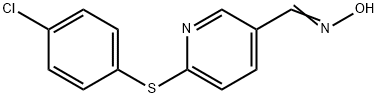 6-[(4-CHLOROPHENYL)SULFANYL]NICOTINALDEHYDE OXIME Struktur