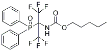 PENTYL N-[1-(DIPHENYLPHOSPHORYL)-2,2,2-TRIFLUORO-1-(TRIFLUOROMETHYL)ETHYL]CARBAMATE Struktur