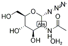 2-ACETAMIDO-1-AZIDO-1,2-DIDEOXY-ALPHA-D-GLUCOPYRANOSE HEMIHYDRATE Struktur