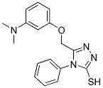 5-((3-(DIMETHYLAMINO)PHENOXY)METHYL)-4-PHENYL-1,2,4-TRIAZOLE-3-THIOL Struktur