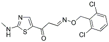 3-[2-(METHYLAMINO)-1,3-THIAZOL-5-YL]-3-OXOPROPANAL O-(2,6-DICHLOROBENZYL)OXIME Struktur