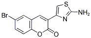 3-(2-AMINO-THIAZOL-4-YL)-6-BROMO-CHROMEN-2-ONE Struktur