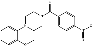 4-(2-METHOXYPHENYL)PIPERAZINYL 4-NITROPHENYL KETONE Struktur