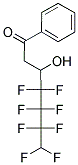 4,4,5,5,6,6,7,7-OCTAFLUORO-3-HYDROXY-1-PHENYLHEPTAN-1-ONE Struktur