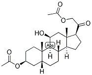 5-BETA-PREGNAN-3-BETA, 11-BETA, 21-TRIOL-20-ONE 3,21-DIACETATE Struktur