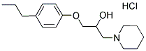 1-PIPERIDIN-1-YL-3-(4-PROPYLPHENOXY)PROPAN-2-OL HYDROCHLORIDE Struktur