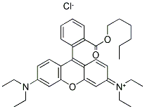 RHODAMINE B, HEXYL ESTER, PERCHLORATE Struktur