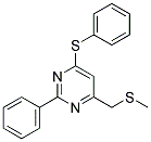 4-[(METHYLSULFANYL)METHYL]-2-PHENYL-6-(PHENYLSULFANYL)PYRIMIDINE Struktur