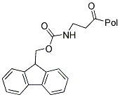 FMOC-BETA-ALA-WANG RESIN Struktur