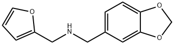 BENZO[1,3]DIOXOL-5-YLMETHYL-FURAN-2-YLMETHYL-AMINE Struktur