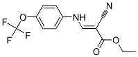 ETHYL 2-NITRILO-3-((4-(TRIFLUOROMETHOXY)PHENYL)AMINO)PROP-2-ENOATE Struktur