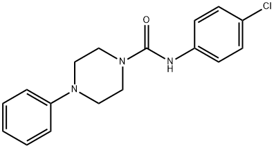 N-(4-CHLOROPHENYL)(4-PHENYLPIPERAZINYL)FORMAMIDE Struktur