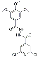 N'1-[(2,6-DICHLORO-4-PYRIDYL)CARBONYL]-3,4,5-TRIMETHOXYBENZENE-1-CARBOHYDRAZIDE Struktur