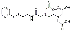 N-[S-(2-PYRIDYLTHIO)CYSTEAMINYL]ETHYLENEDIAMINE-N,N,N',N'-TETRAACETIC ACID, MONOAMIDE Struktur