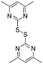 DI(4,6-DIMETHYLPYRIMIDIN-2-YL) DISULFIDE Struktur