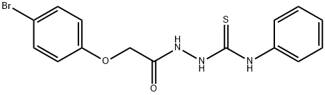 2-(4-BROMOPHENOXY)-N-(((PHENYLAMINO)THIOXOMETHYL)AMINO)ETHANAMIDE Struktur