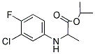 2-(3-CHLORO-4-FLUORO-PHENYLAMINO)-PROPIONIC ACID ISOPROPYL ESTER Struktur