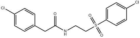 2-(4-CHLOROPHENYL)-N-(2-[(4-CHLOROPHENYL)SULFONYL]ETHYL)ACETAMIDE Struktur