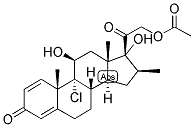 1,4-PREGNADIEN-9-ALPHA-CHLORO-16-BETA-METHYL-11-BETA, 17,21-TRIOL-3,20-DIONE 21-ACETATE Struktur