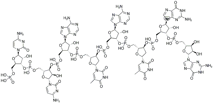 CCATATGG, 5'-PHOSPHORYLATED Struktur