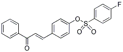 4-(3-OXO-3-PHENYLPROP-1-ENYL)PHENYL 4-FLUOROBENZENE-1-SULFONATE Struktur